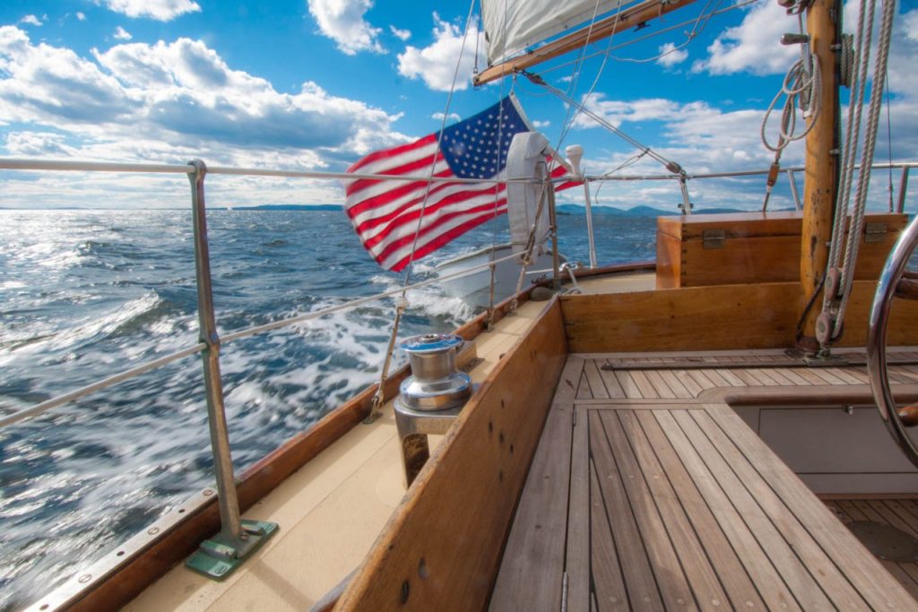 The power and brilliance of fall sailing in New England.