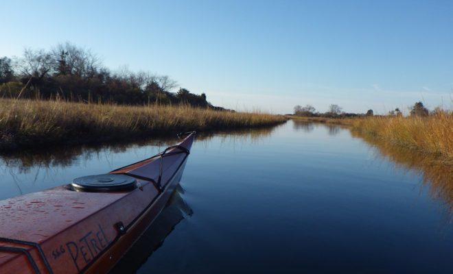 fisherman‚Äôs style wooden wherry. Image courtesy of Cottrell Boatbuilding.