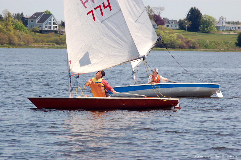 Proper trim was critical during the May 20, 2012, edition of the All Souls Regatta in Thomaston.
