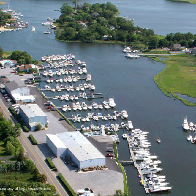 Lighthouse Marina, of Aquebogue, offers the entire line of Southport Boats' 27 and 29-foot center-console fishing boats.