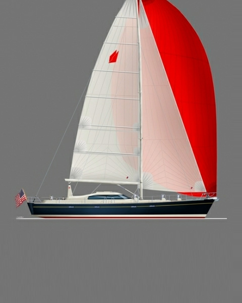 This partially completed 70' yacht will be up for auction in Thomaston on August 1.