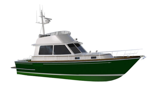Lyman-Morse will launch a new 42' C. Raymond Hunt-designed motoryacht on June 7.