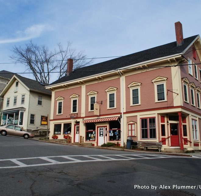 Bustling in the summertime, Castine's village center is a decidedly quieter place in the off-season.