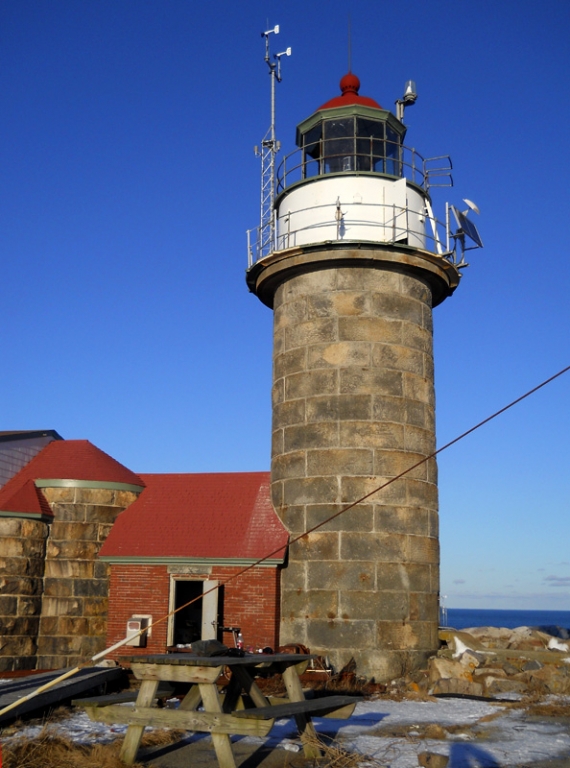 Matinicus Rock Light, NOAA Weather Station MISM1 restored. (Photo courtesy Congresswoman Pingree's office)