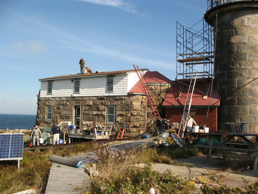 Keeper's House and Light Tower at Matinicus Rock