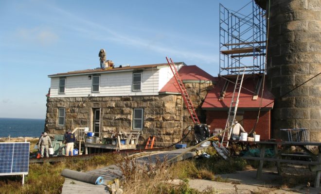 Keeper's House and Light Tower at Matinicus Rock