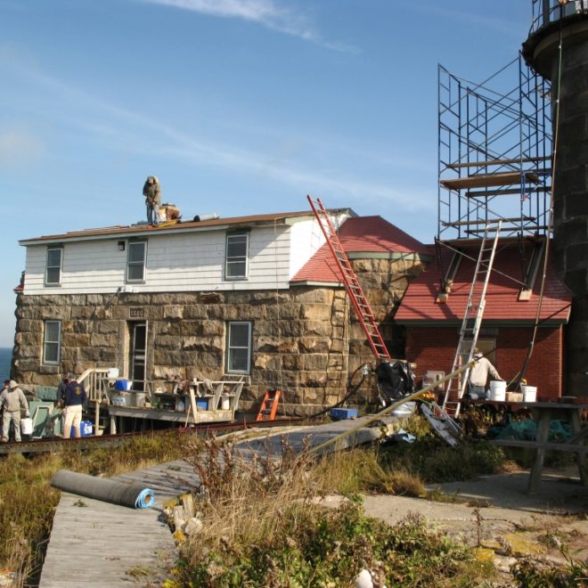 Keeper's House and Light Tower at Matinicus Rock
