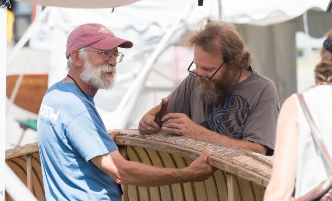 There'll be boats ranging from modern center consoles to traditional birchbark canoes.