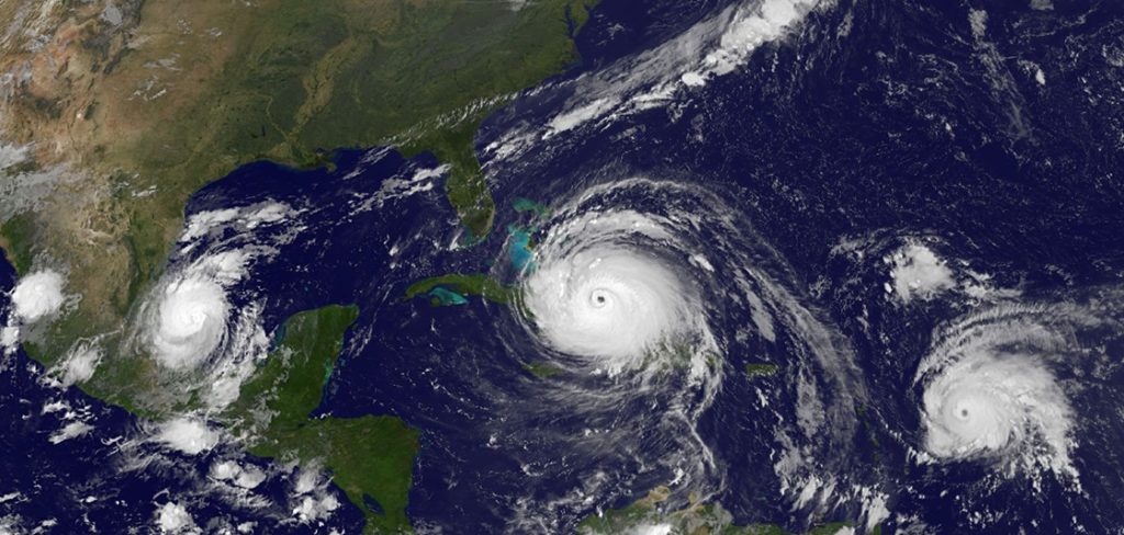 Hurricanes Katia, Irma and Jose in September 2017