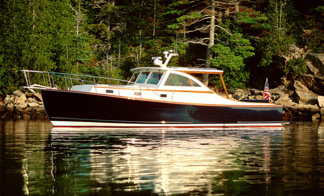 Ellis 36 Express Cruiser, part of the Ellis Boat Company charter fleet