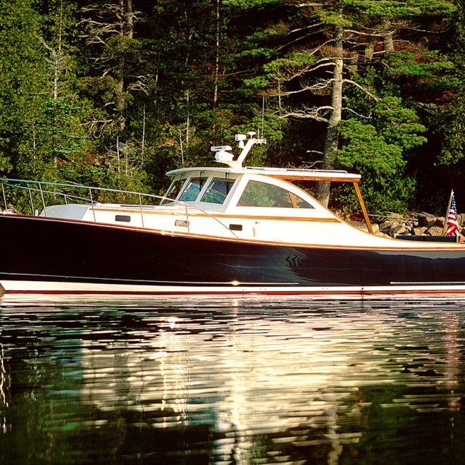 Ellis 36 Express Cruiser, part of the Ellis Boat Company charter fleet