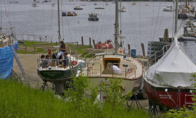 A boatyard on the water can be hard to leave.