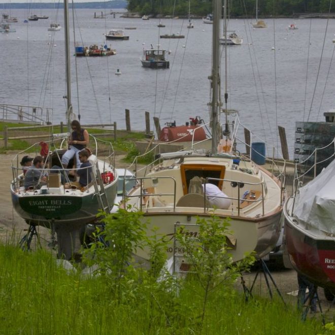 A boatyard on the water can be hard to leave.