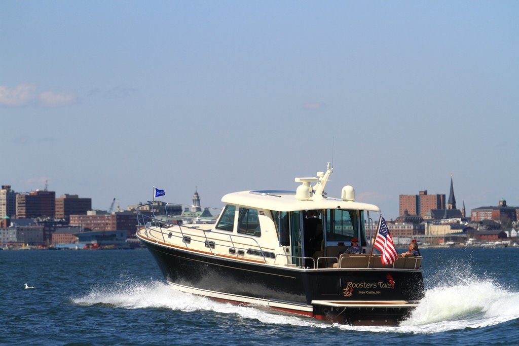 Sabre 48 Salon Express off Portland, Maine. Photo by Jamie Bloomquist