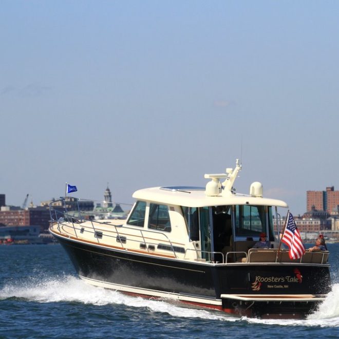 Due in large part to sales of the Sabre 48 Salon Express, DiMillo's Yacht Sales in Portland has doubled sales recently.