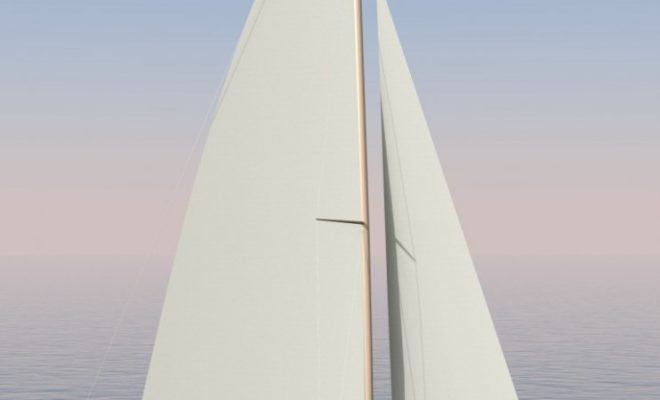 The Marconi sail plan -- great to windward and easy to handle.