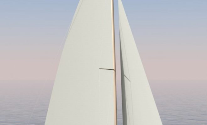The Marconi sail plan -- great to windward and easy to handle.