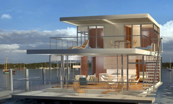Floating Residence by Stephens Waring