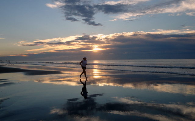 Sunrise Jogger at North Myrtle Beach, 9/17/2014