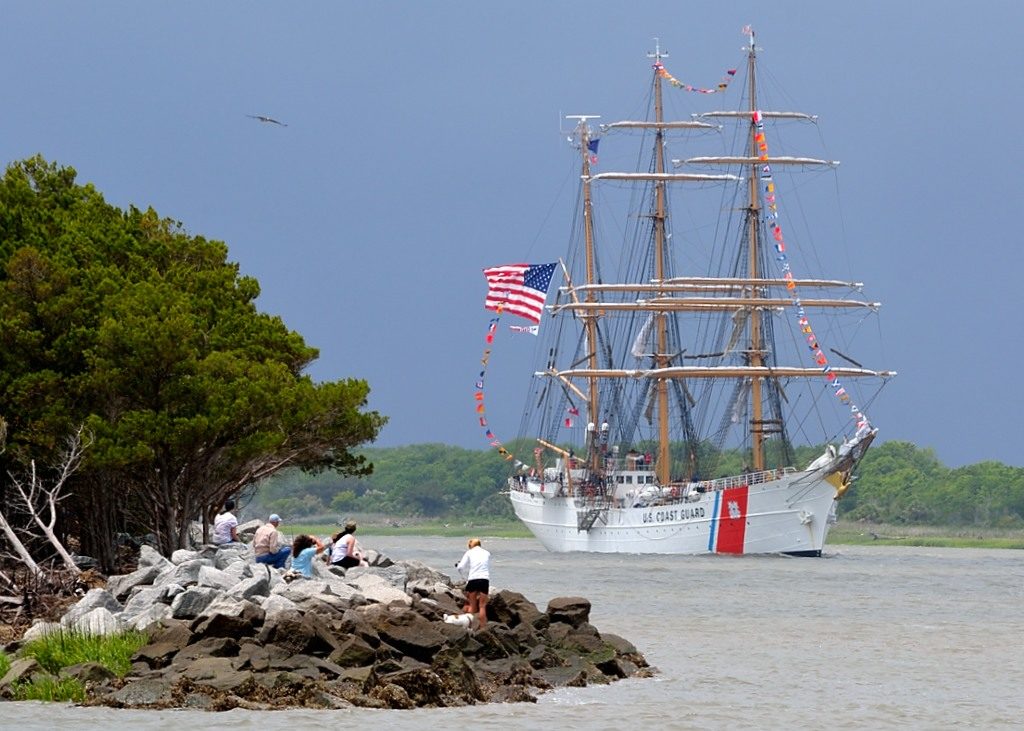The US Coast Guard's EAGLE.