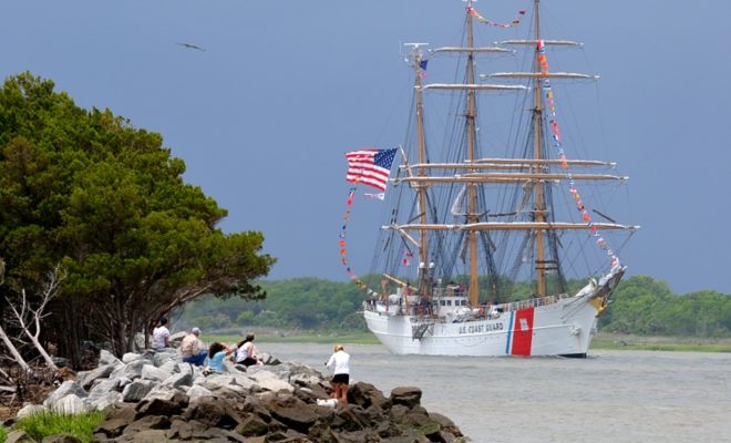 The US Coast Guard's EAGLE.