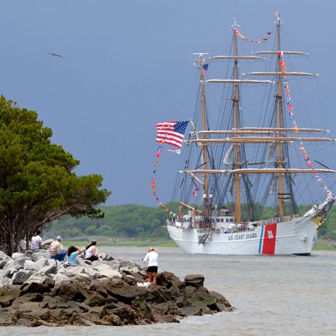The US Coast Guard's EAGLE.
