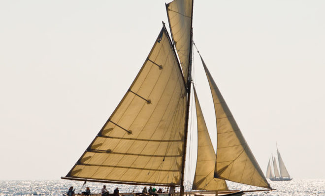 THELMA - 59‚Äô 11‚Äô 6‚Äù sloop designed by Arch Logan and built by Logan Bros., Auckland, New Zealand, 1897.