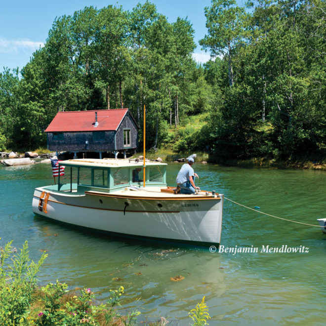 TUVA - 32' x 9'3" power cruiser designed and built by Gray Boats, Thomaston, Maine, 1929.