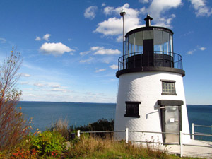 Gary Sredzienski will begin his swim in the shadow of Owls Head Lighthouse. (Photo by Bob Trapani, Jr.)