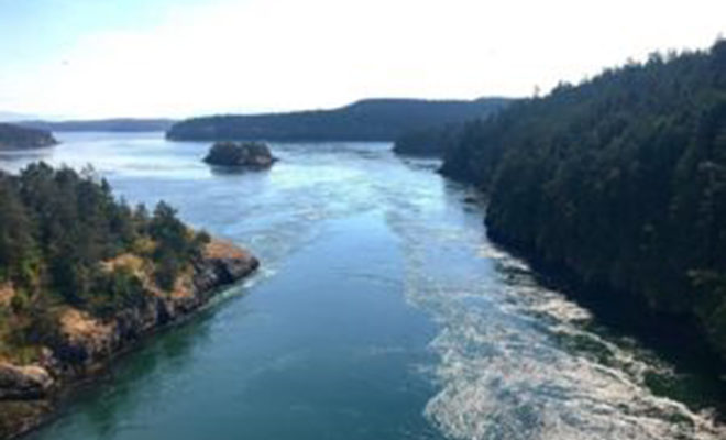 Deception Pass is a strait that separates Whidbey Island from Fidalgo Island