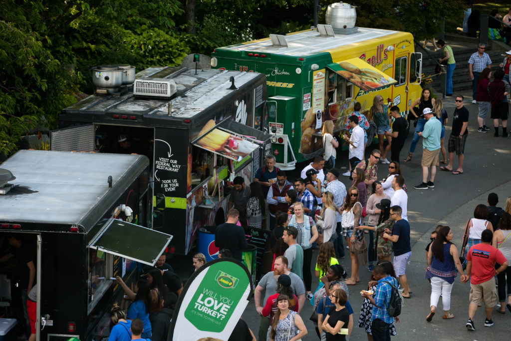 Food truck festival on the Salem Common.