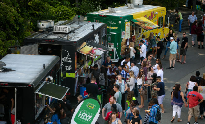 Food truck festival on the Salem Common.