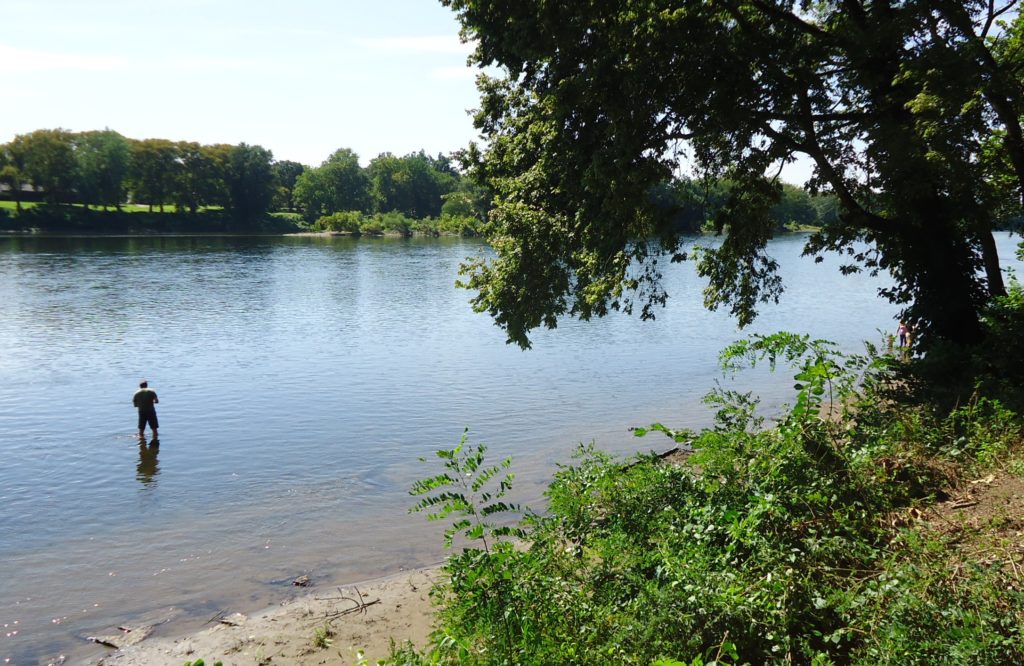 Fishing the Delaware River.