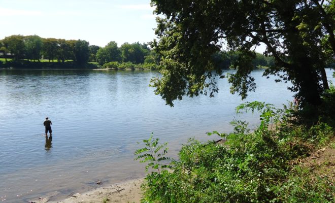 Fishing the Delaware River.