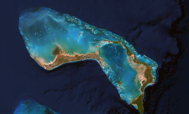 Grand Bahamas and Abaco Islands Topography
