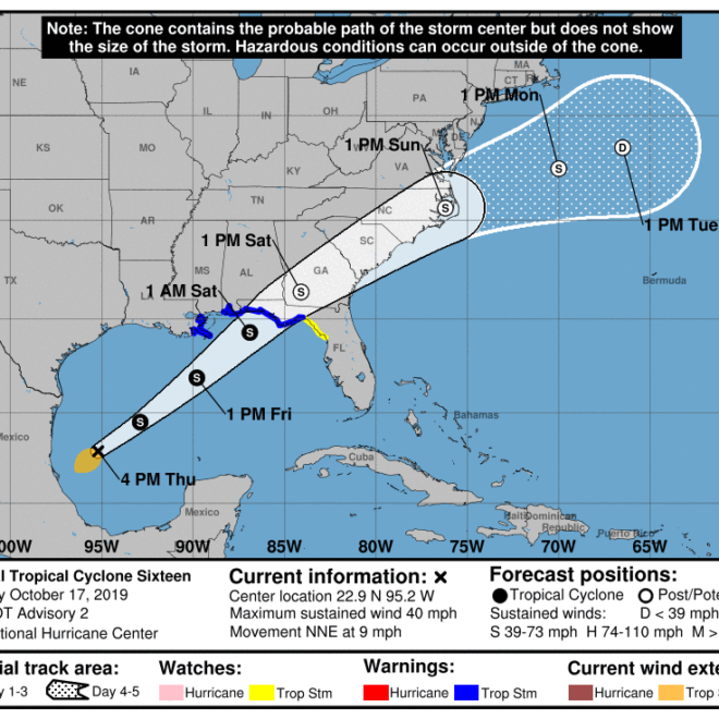 Florida is under a tropical storm warning through the weekend.