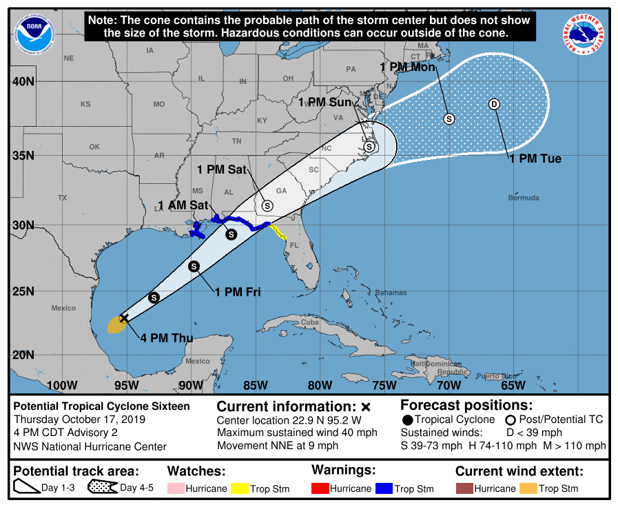 Florida is under a tropical storm warning through the weekend.