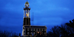Montauk Lighthouse Christmas Lighting.