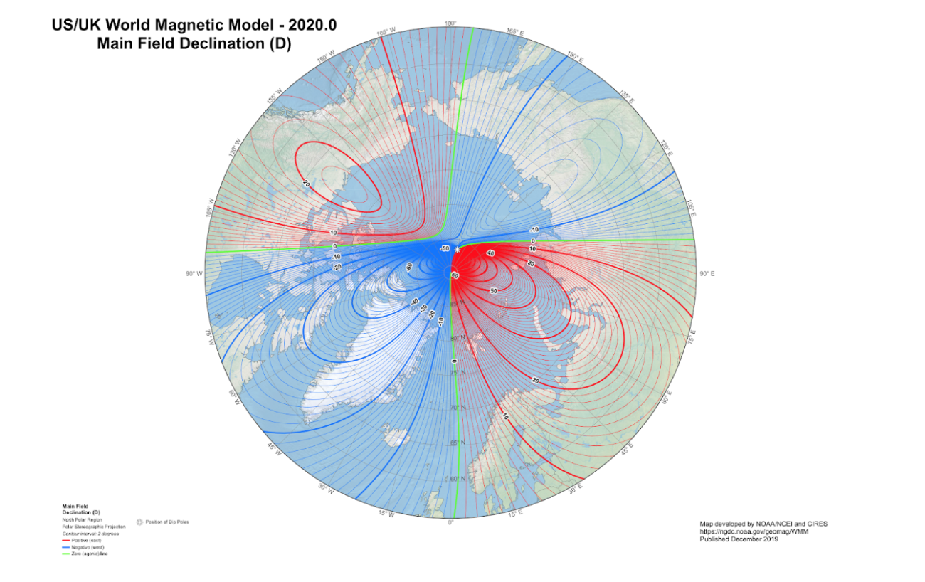 Wmm Table 2020 World Magnetic Model Released | US Harbors