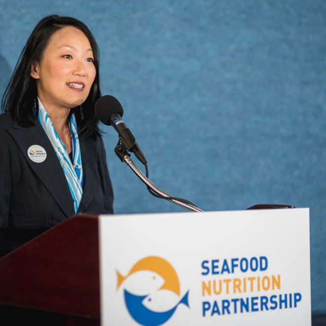 Linda Cornish, Founder & President of the Seafood Nutrition Partnership