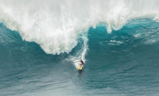 Hawaii Wave with Surfer - Image by andythelion from Pixabay