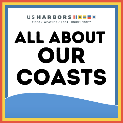 US Harbors' Podcast, All About Our Coasts (Logo