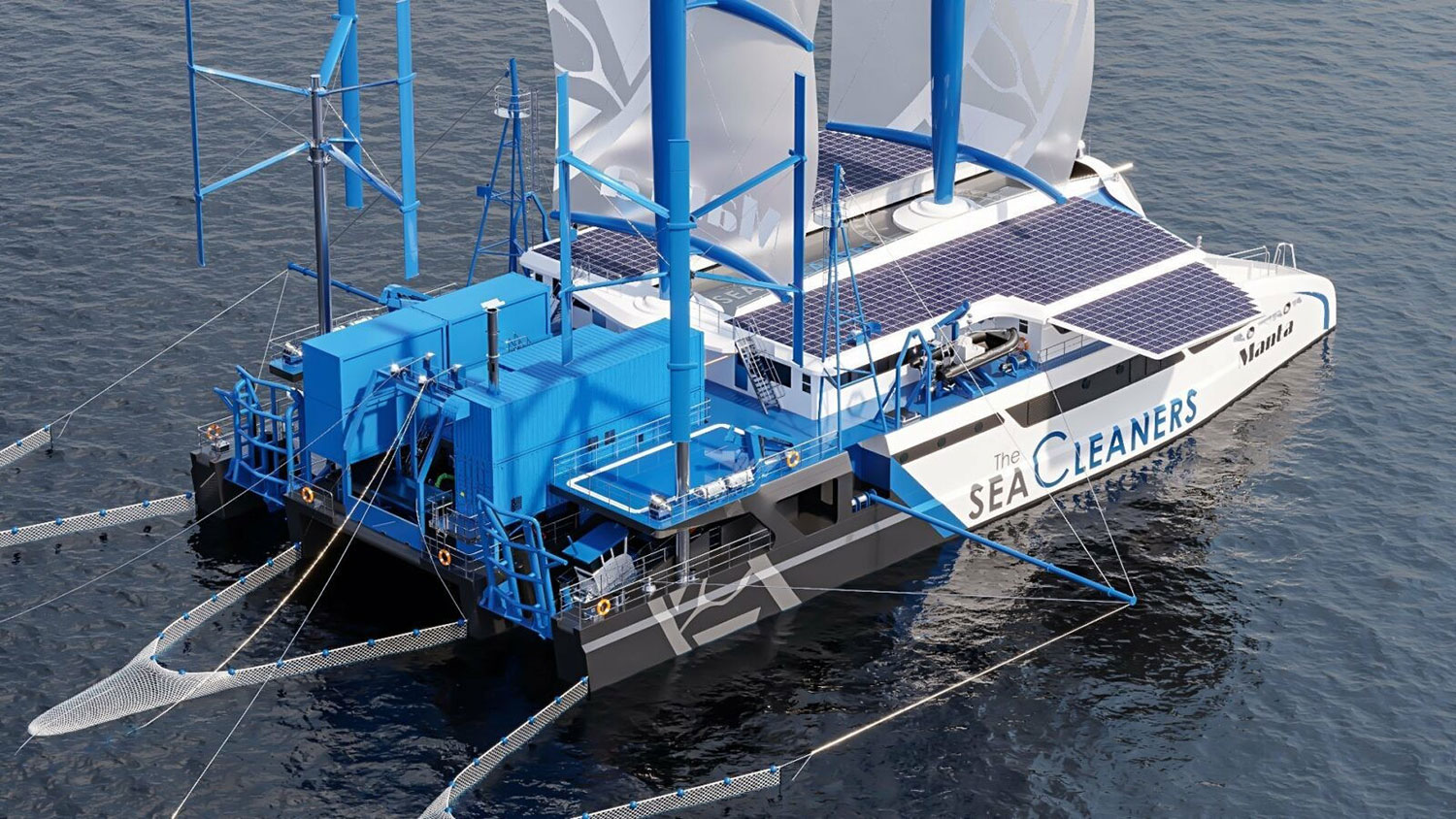 A Seacleaning Sailboat that Feeds on Plastic Waste US Harbors