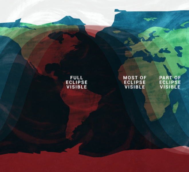 May 15 Eclipse Visibility Map from NASA