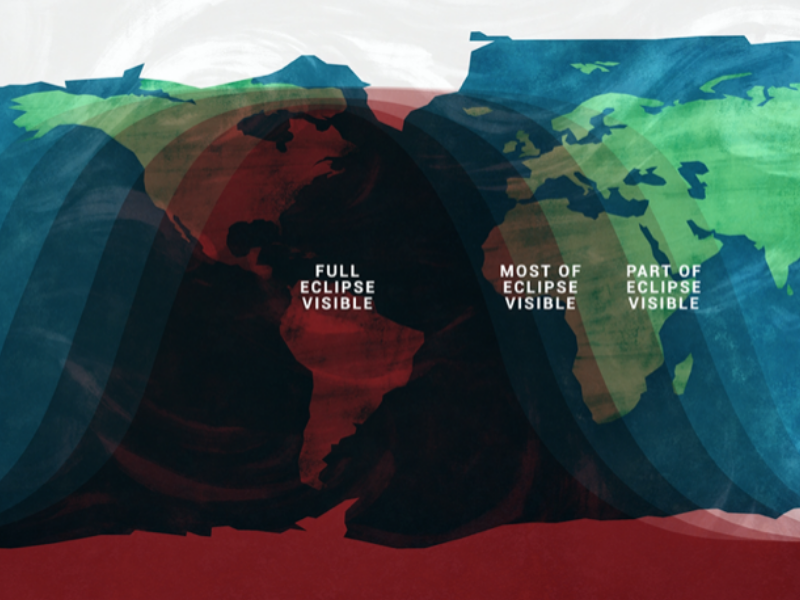 May 15 Eclipse Visibility Map from NASA