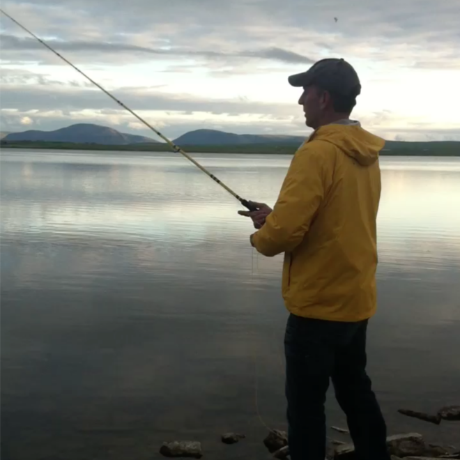 Man Fly Fishing