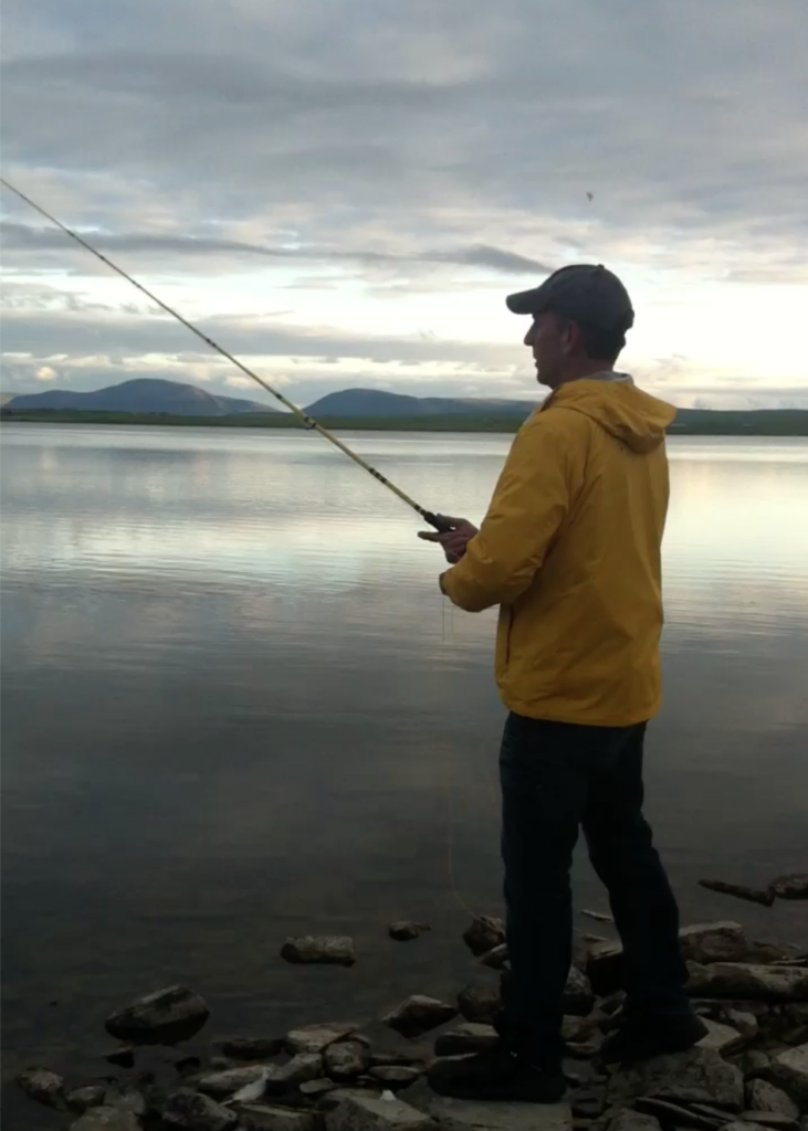 Man Fly Fishing