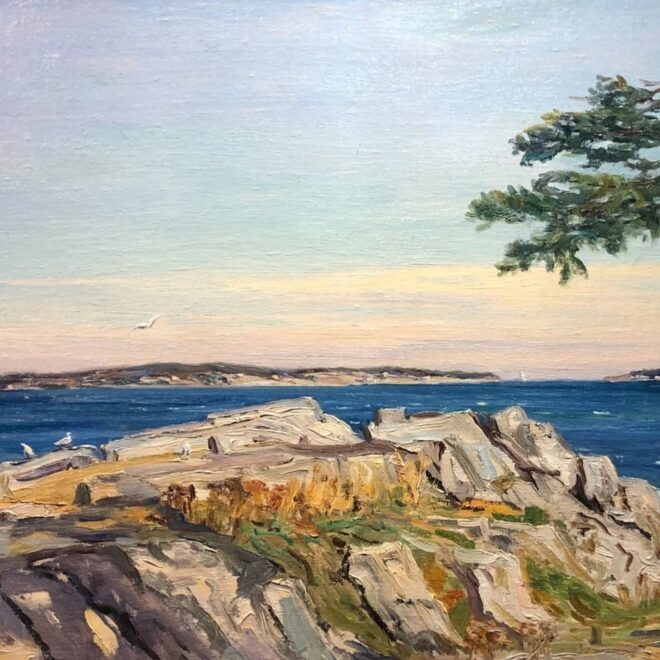 Charles M Young Painting of Maine Coast