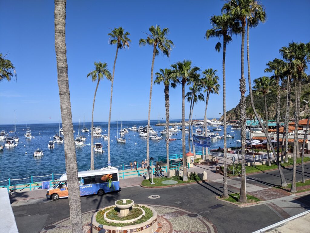 Avalon Harbor @ Santa Catalina Island by Jim Luttjohann.