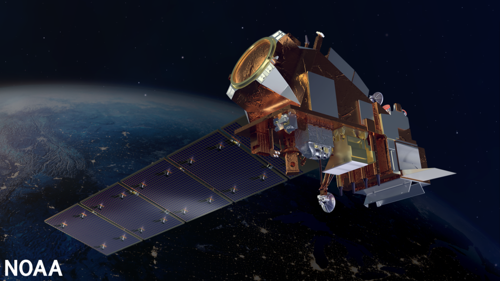 NOAA satellite, Artist Rendering.